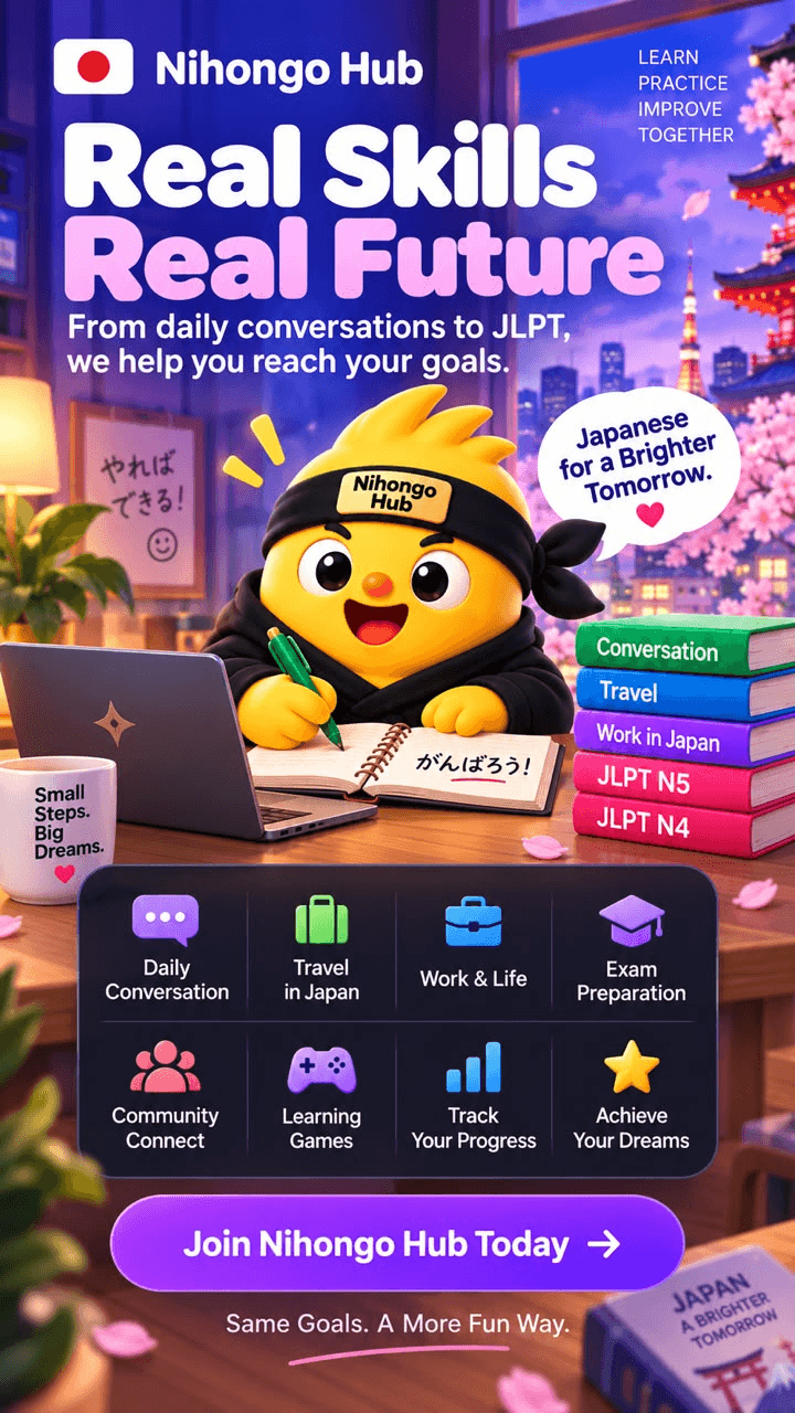 NihongoHub app artwork: Everyday Japanese